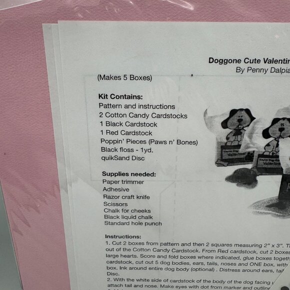 Doggone Cute Valentines Boxes DIY Kit - Picture 2 of 3